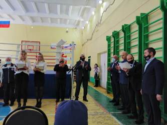 Вячеслав Доронин и Олег Комаров приняли участие в церемонии открытия турнира Саратовской области по боксу 